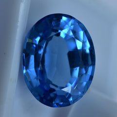 11.15 Ct Rare Natural Sapphire Blue Amazing Oval Cut Loose Gemstone CERTIFIED.