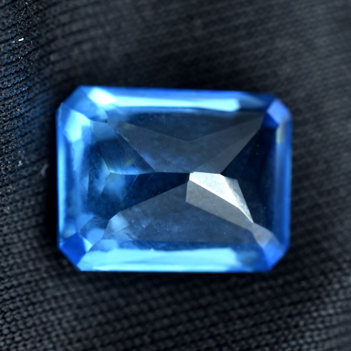 Best Natural Sapphire 9.40Ct CERTIFIED Loose Gemstone Brilliant Blue Emerald Cut