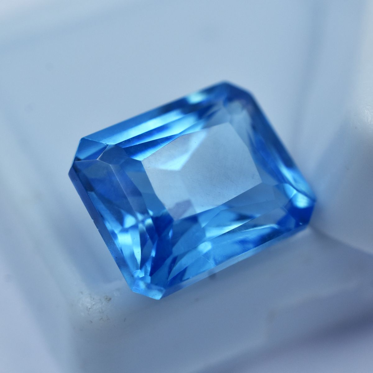 Sapphire Natural Blue 10.30 Carat Best Emerald Shape CERTIFIED Loose Gemstone.