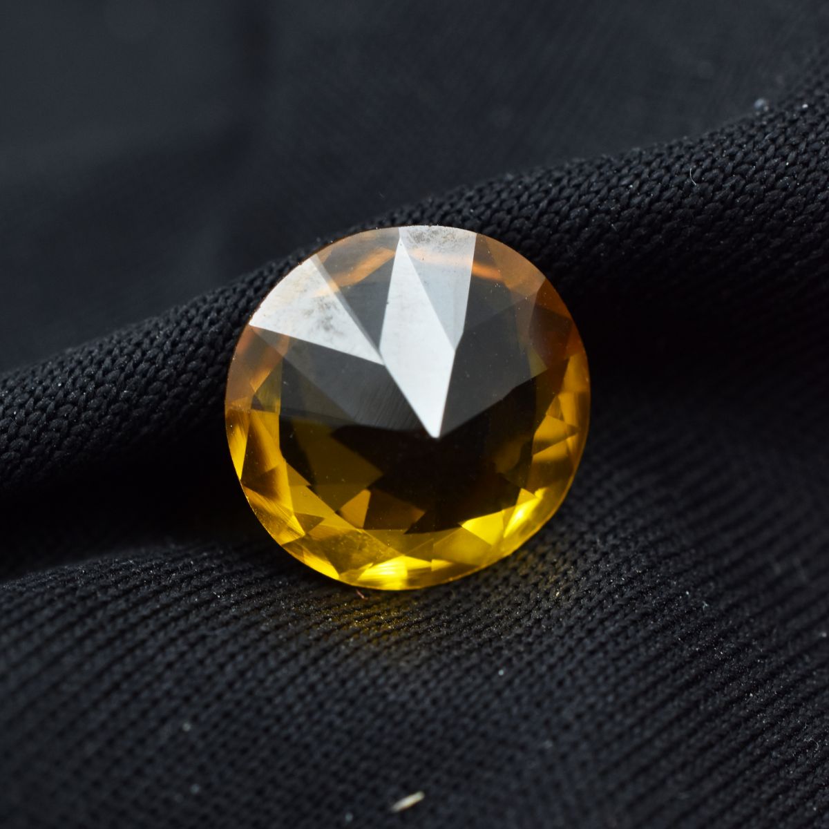 World Best 6.60 Ct Natural Yellow Sapphire Genuine Round Cut CERTIFIED Gemstone