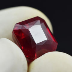 Excellent Ruby Red 8.75 Ct Square Cut Natural Ring Size Loose Gemstone CERTIFIED