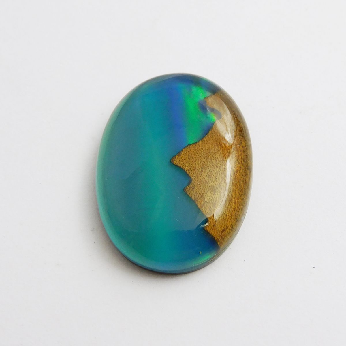 26.40 Ct CERTIFIED Natural Multi-Color Opal-Tiger Eye Loose Gemstone Oval Cut