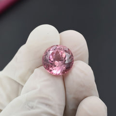 Best Sapphire 11.25 Ct Natural Loose Gemstone CERTIFIED Padparadscha Round Cut