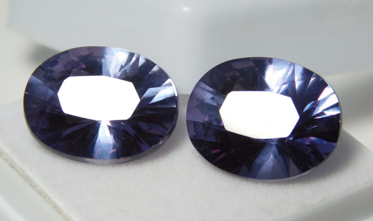 Natural Color Change Alexandrite 16.69 Ct Oval CERTIFIED Loose Gemstones Pair