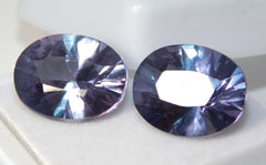 Natural Color Change Alexandrite 16.69 Ct Oval CERTIFIED Loose Gemstones Pair