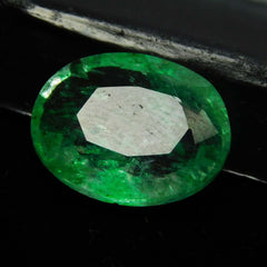 CERTIFIED Natural Oval Cut 7 Carat Loose Gemstone Green Colombian Emerald