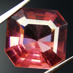 9 Carat Padparadscha Natural Sapphire Loose Gemstone Square Cut CERTIFIED