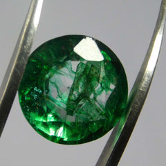 6.64 Carat Natural CERTIFIED Emerald Round Cut Green Colombian Loose Gemstone