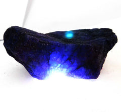 Huge Rough Blue Sapphire CERTIFEID 650.00 Ct Natural Earth Mined Loose Gemstone