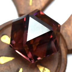 110.54 Ct Padparadscha Sapphire Lab-Created Loose Gemstone Fancy Cut CERTIFIED