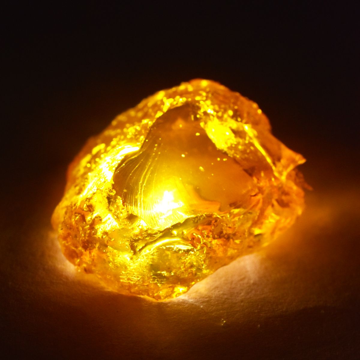 16.00 Ct Natural Amber Gemstone Orange Rough Uncut CERTIFIED Raw Loose Gemstone