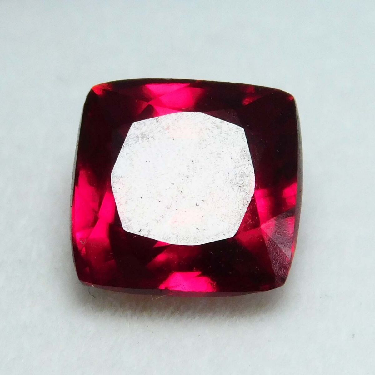 NATURAL Loose Gemstone 9 Ct Red RUBY Cushion Shape CERTIFIED