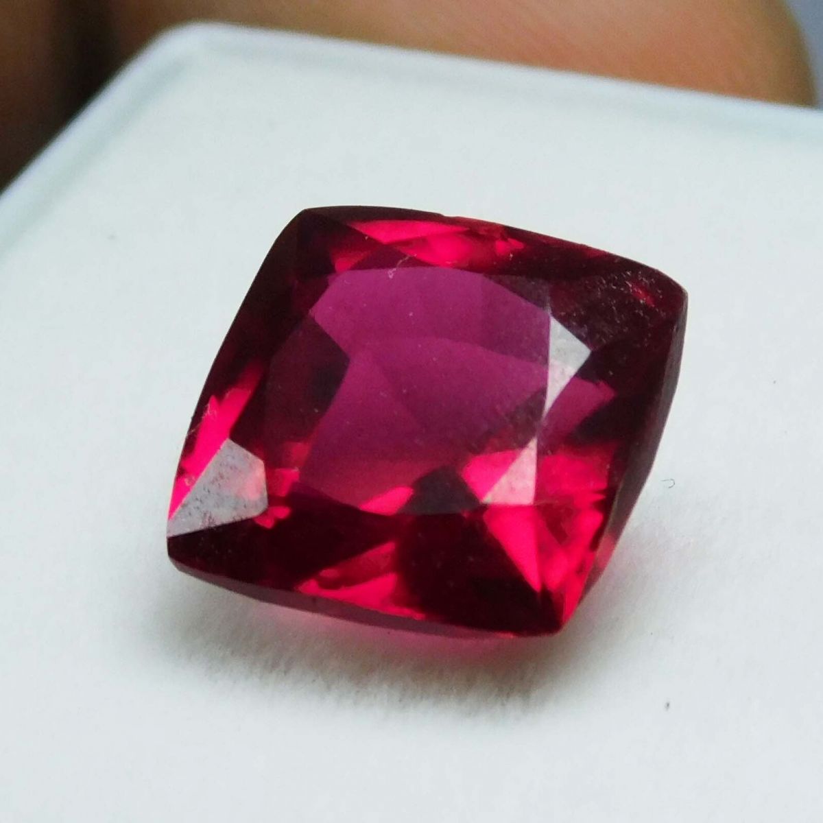 NATURAL Loose Gemstone 9 Ct Red RUBY Cushion Shape CERTIFIED