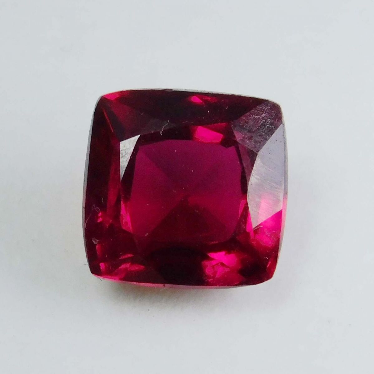 NATURAL Loose Gemstone 9 Ct Red RUBY Cushion Shape CERTIFIED