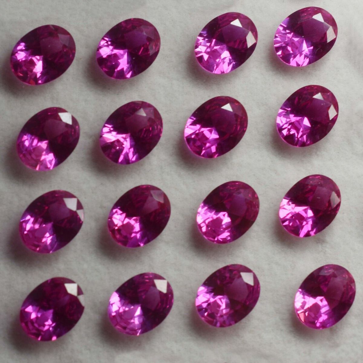 Natural Pink Ruby 12 Pcs CERTIFIED Oval Cut Ring Size Gemstone 8x6 mm