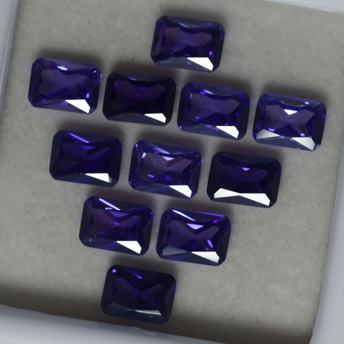 9 Pcs Natural Rare Tanzanite Purple Color Emerald CERTIFIED Best Loose Gemstone