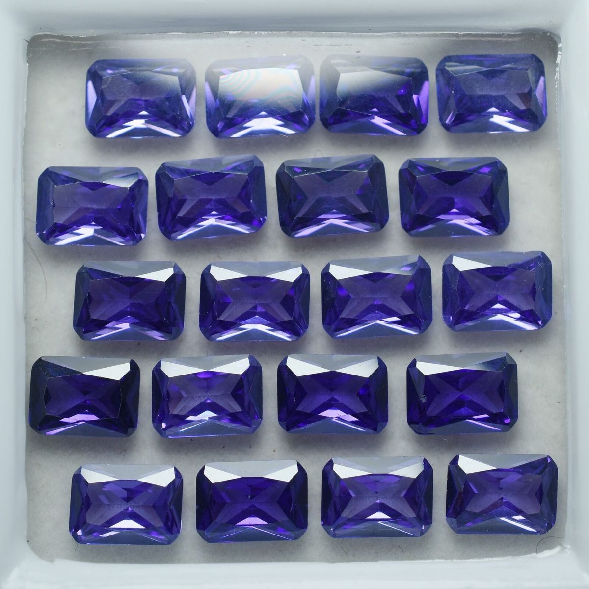 9 Pcs Natural Rare Tanzanite Purple Color Emerald CERTIFIED Best Loose Gemstone