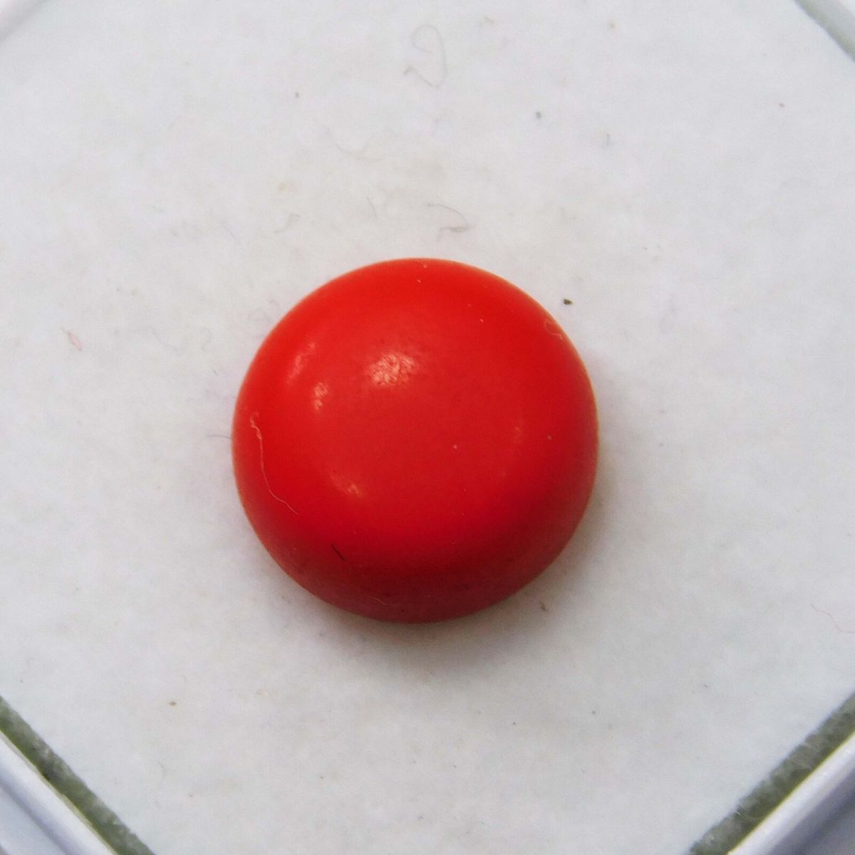 2 Ct Natural Red Coral Italian Cabochon Round Cut Loose Gemstone