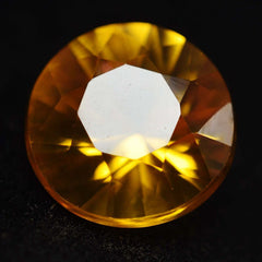 Round Cut Natural YELLOW Ceylon SAPPHIRE 8.46 Ct CERTIFIED  Loose Gemstone