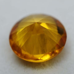 Round Cut Natural YELLOW Ceylon SAPPHIRE 8.46 Ct CERTIFIED  Loose Gemstone