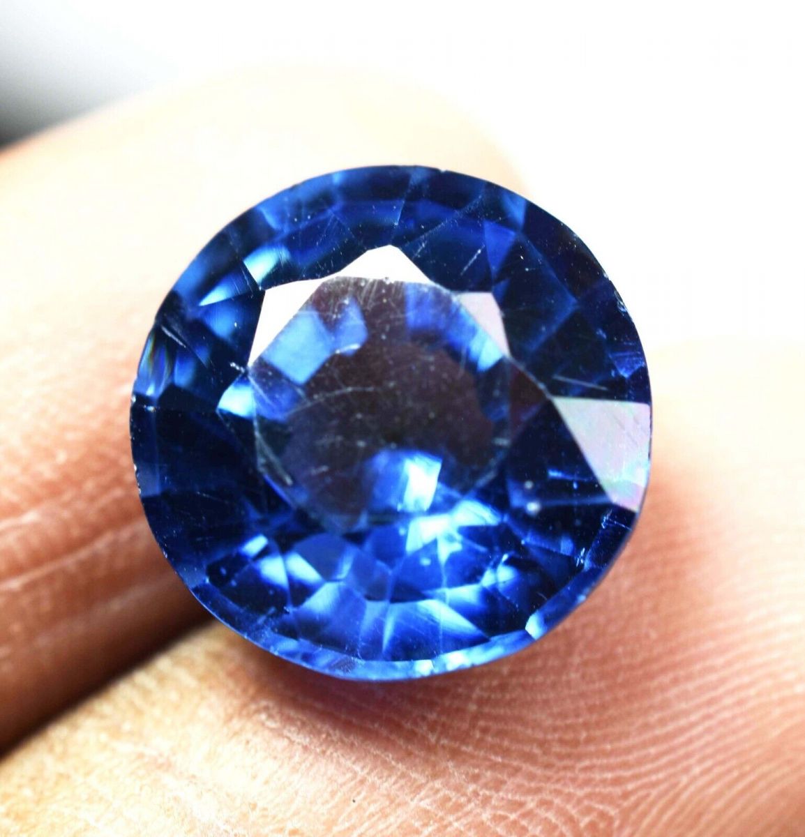 9.00 Ct Natural CERTIFIED TANZANITE Blue Round Shape Loose Gemstone Ring Size