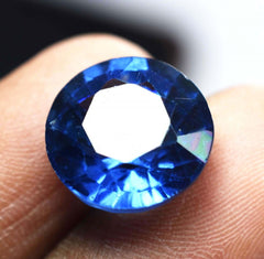 9.00 Ct Natural CERTIFIED TANZANITE Blue Round Shape Loose Gemstone Ring Size