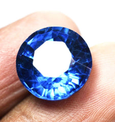 9.00 Ct Natural CERTIFIED TANZANITE Blue Round Shape Loose Gemstone Ring Size