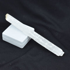 Natural 102.30Ct Uncut Cut White Rough Selenite Stick Loose Gemstone CERTIFIED