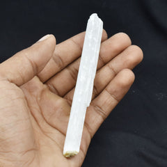 Natural 102.30Ct Uncut Cut White Rough Selenite Stick Loose Gemstone CERTIFIED