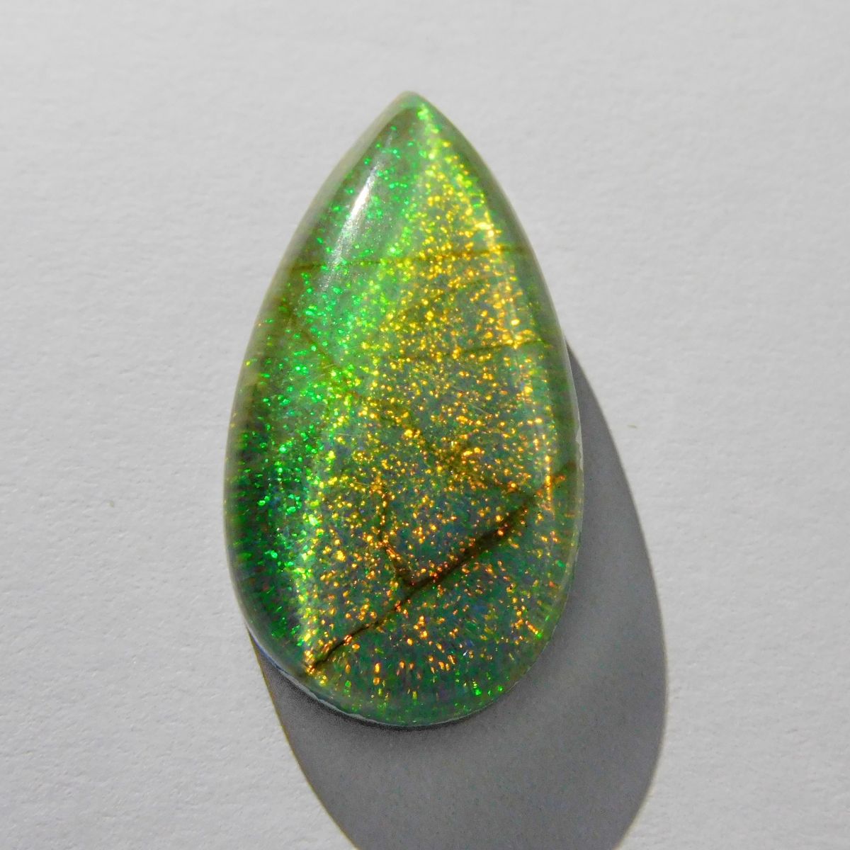 Pear Shape Monarch Opal 15.60 Ct CERTIFIED Natural Loose Gemstone