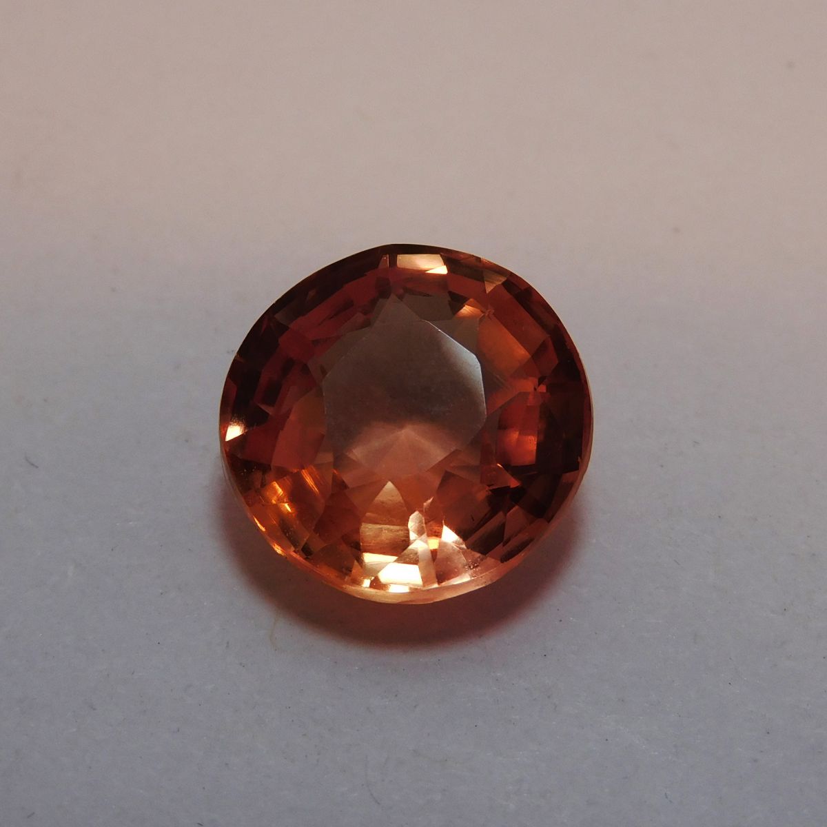 10.00 Ct Round Cut Natural Padparadscha Sapphire CERTIFIED Loose Gemstone