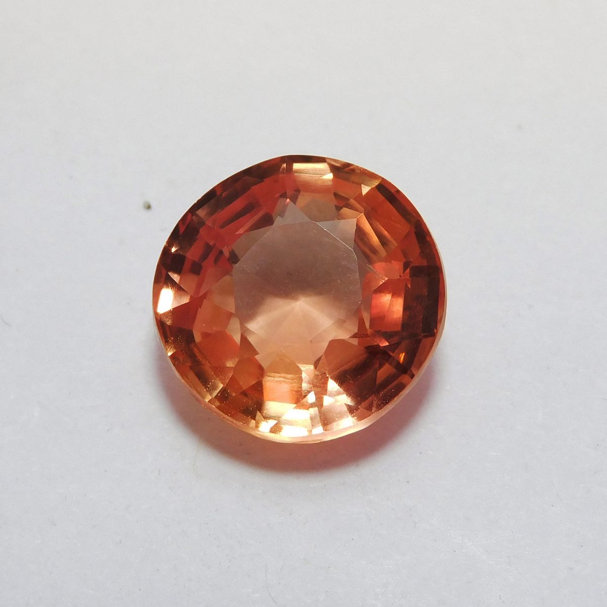 10.00 Ct Round Cut Natural Padparadscha Sapphire CERTIFIED Loose Gemstone