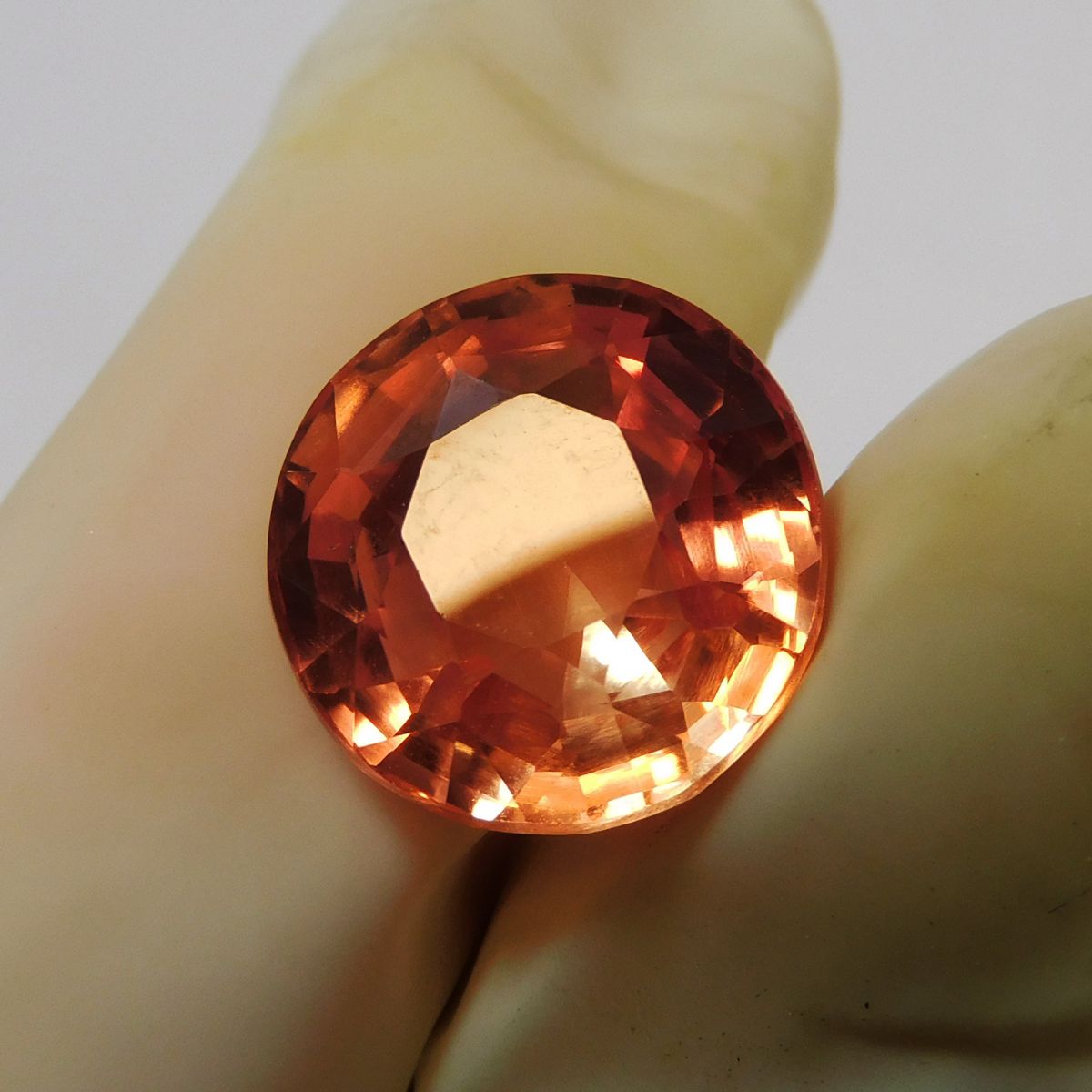 10.00 Ct Round Cut Natural Padparadscha Sapphire CERTIFIED Loose Gemstone