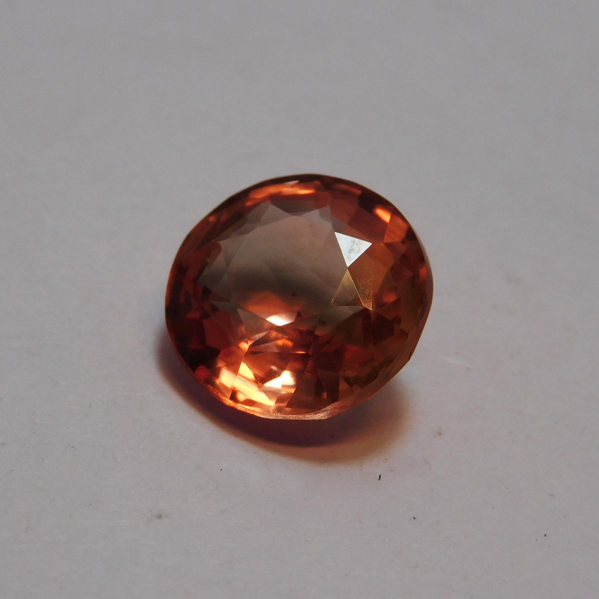 10.00 Ct Round Cut Natural Padparadscha Sapphire CERTIFIED Loose Gemstone