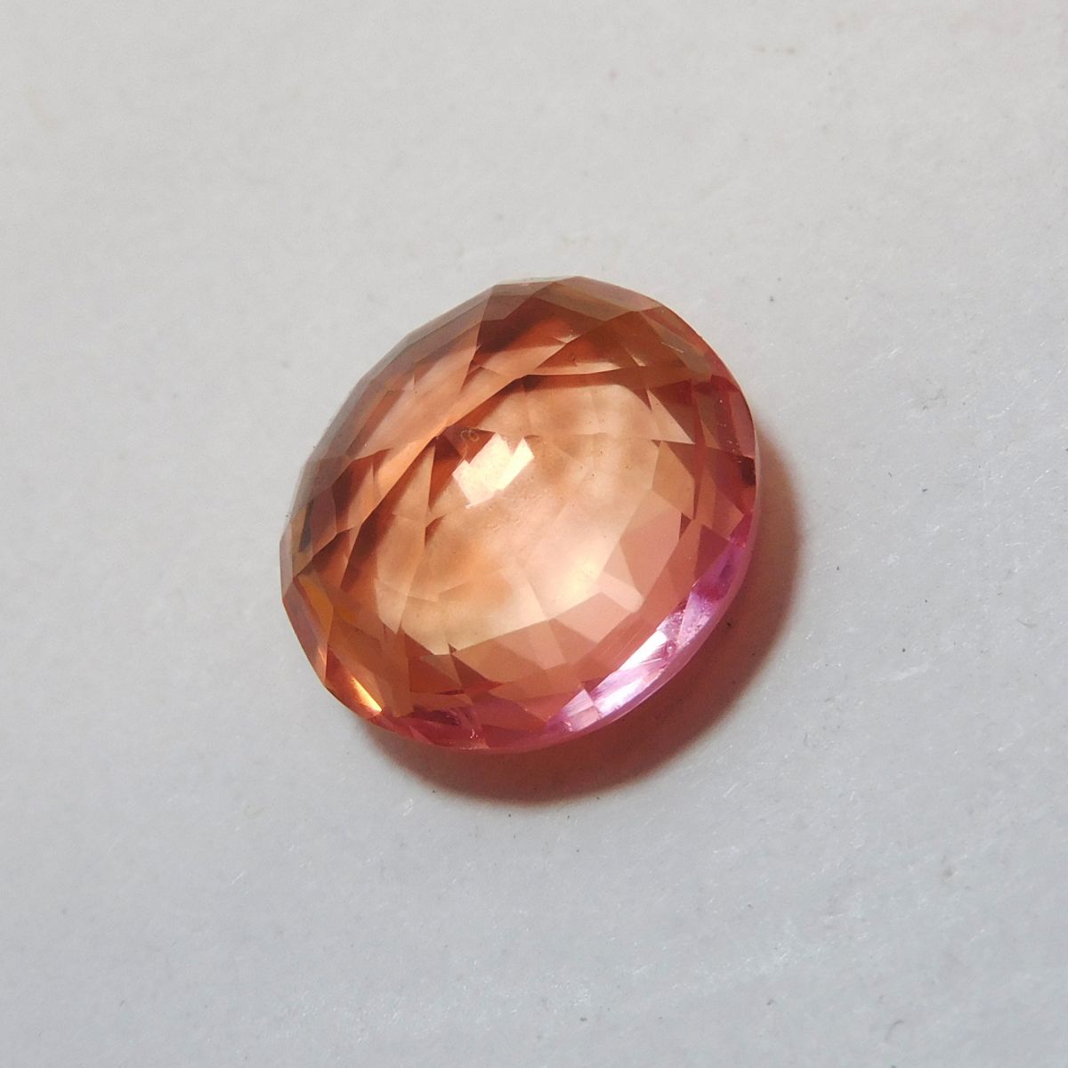 10.00 Ct Round Cut Natural Padparadscha Sapphire CERTIFIED Loose Gemstone