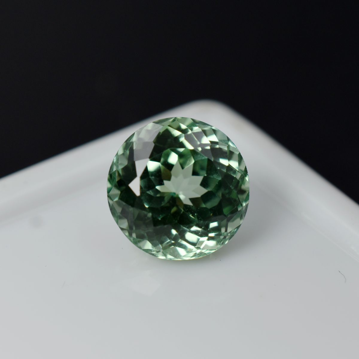 Round Cut Natural Bluish Green Sapphire 4.95 Carat CERTIFIED Loose Gemstone