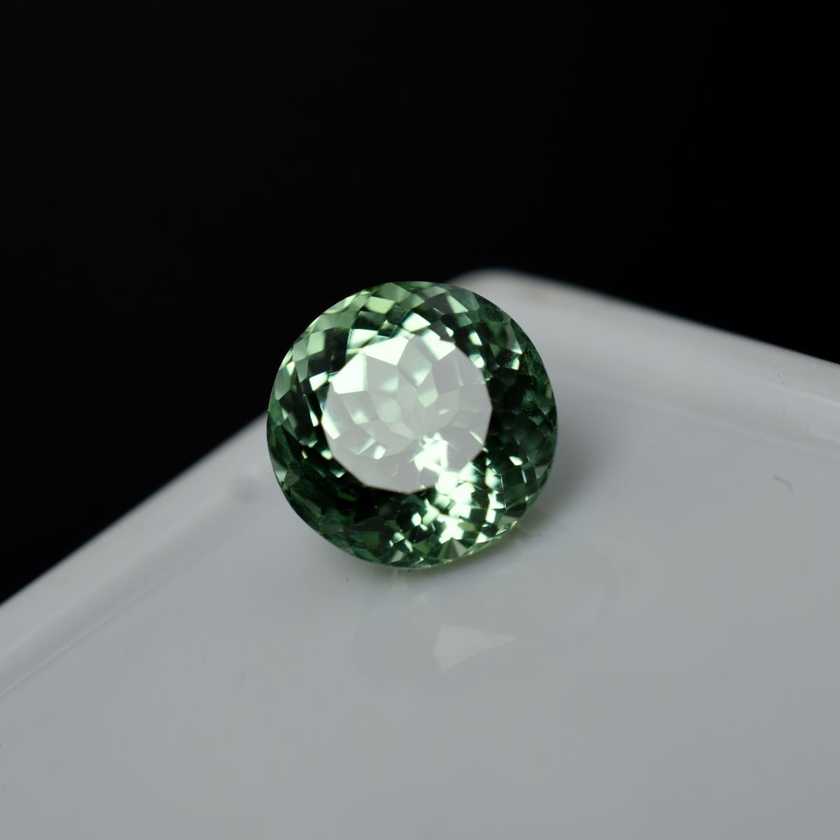 Round Cut Natural Bluish Green Sapphire 4.95 Carat CERTIFIED Loose Gemstone