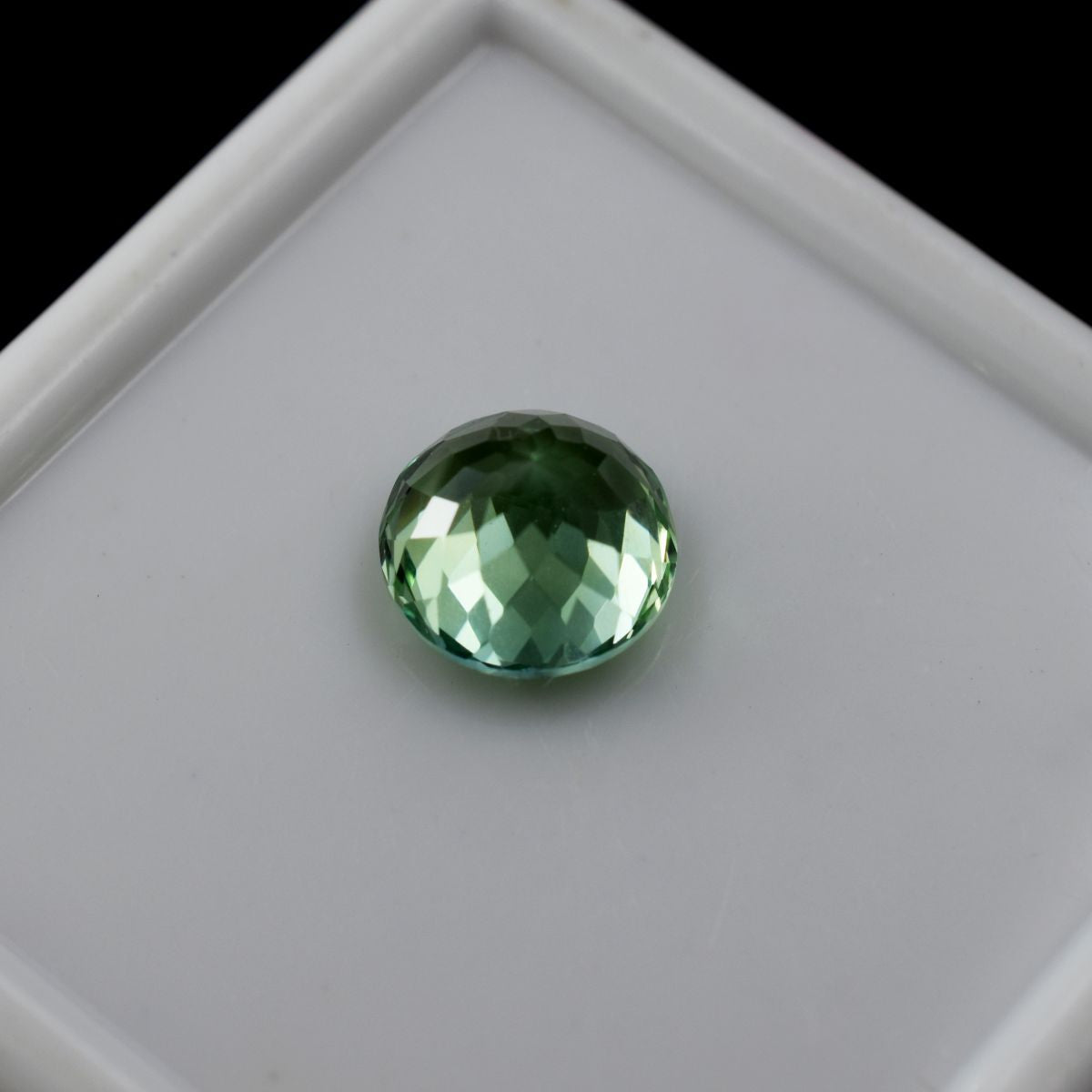 Round Cut Natural Bluish Green Sapphire 4.95 Carat CERTIFIED Loose Gemstone