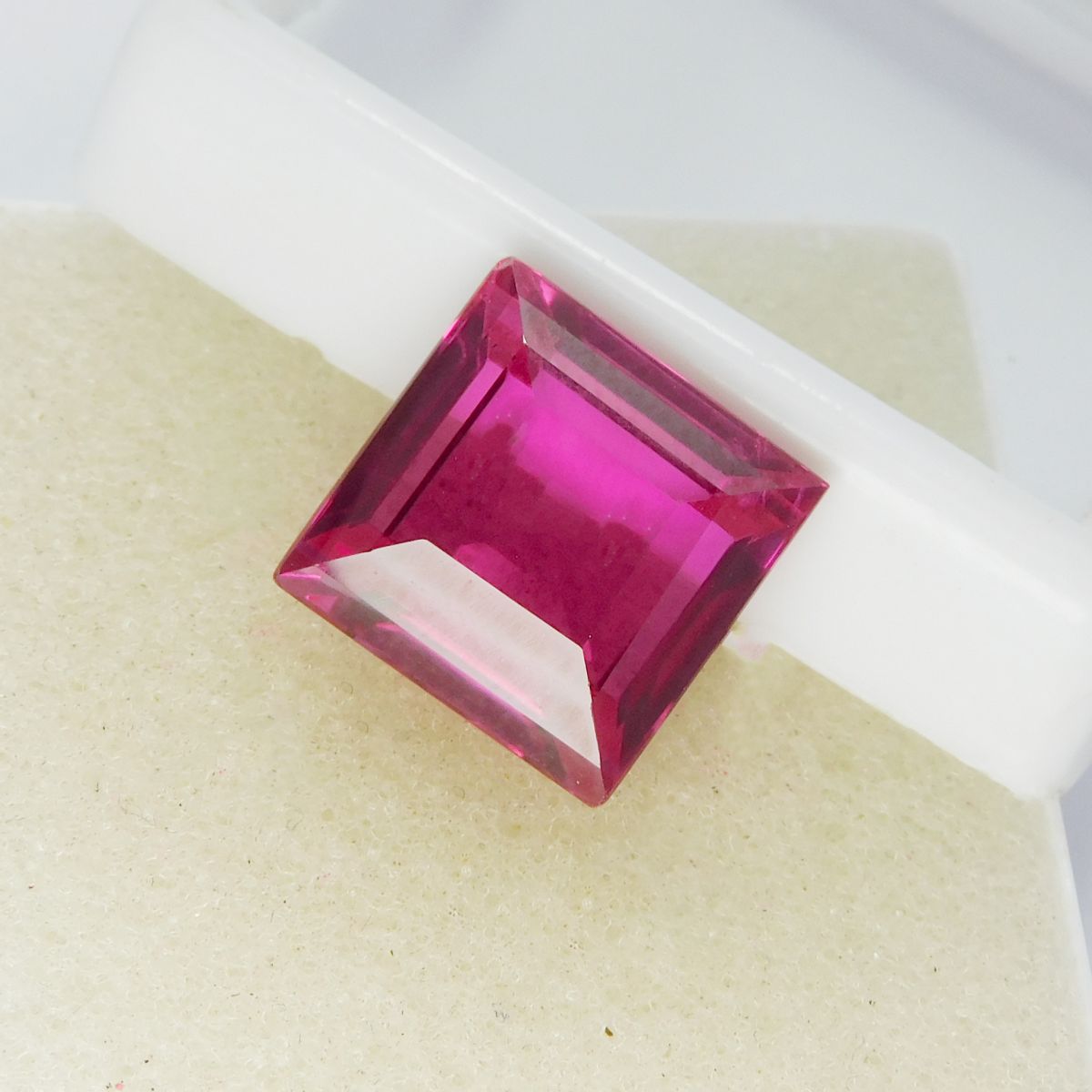 18.00 Ct Square Cut Pink Ruby Natural CERTIFIED Loose Gemstone For Ring