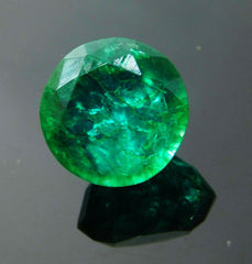 CERTIFIED Natural Colombian Emerald Green Round Cut 8.10 Carat Loose Gemstones