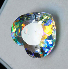 A++ Mystic Topaz Loose Gemstones Certified 29 Ct Heart Shape