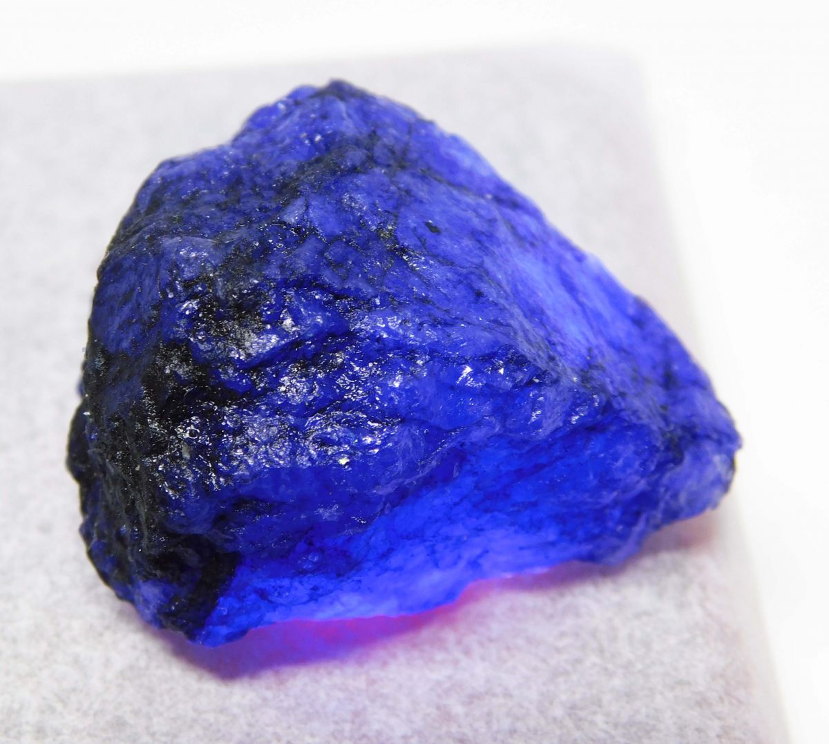 124.00 Ct Natural Beautiful Blue Sapphire Uncut Rough CERTIFIED Loose Gemstone