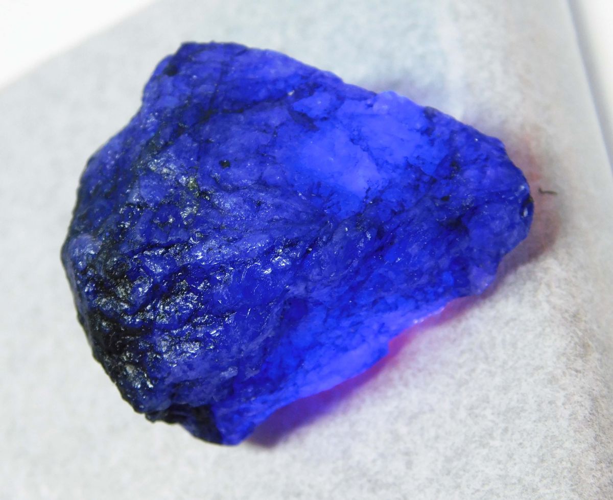 124.00 Ct Natural Beautiful Blue Sapphire Uncut Rough CERTIFIED Loose Gemstone