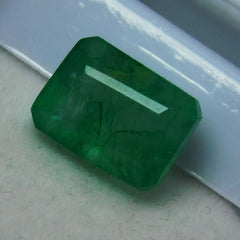 5 Ct Natural Certified Emerald Emerald Shape Green Colombian Loose Gemstone