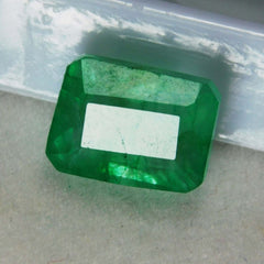 5 Ct Natural Certified Emerald Emerald Shape Green Colombian Loose Gemstone