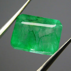 5 Ct Natural Certified Emerald Emerald Shape Green Colombian Loose Gemstone