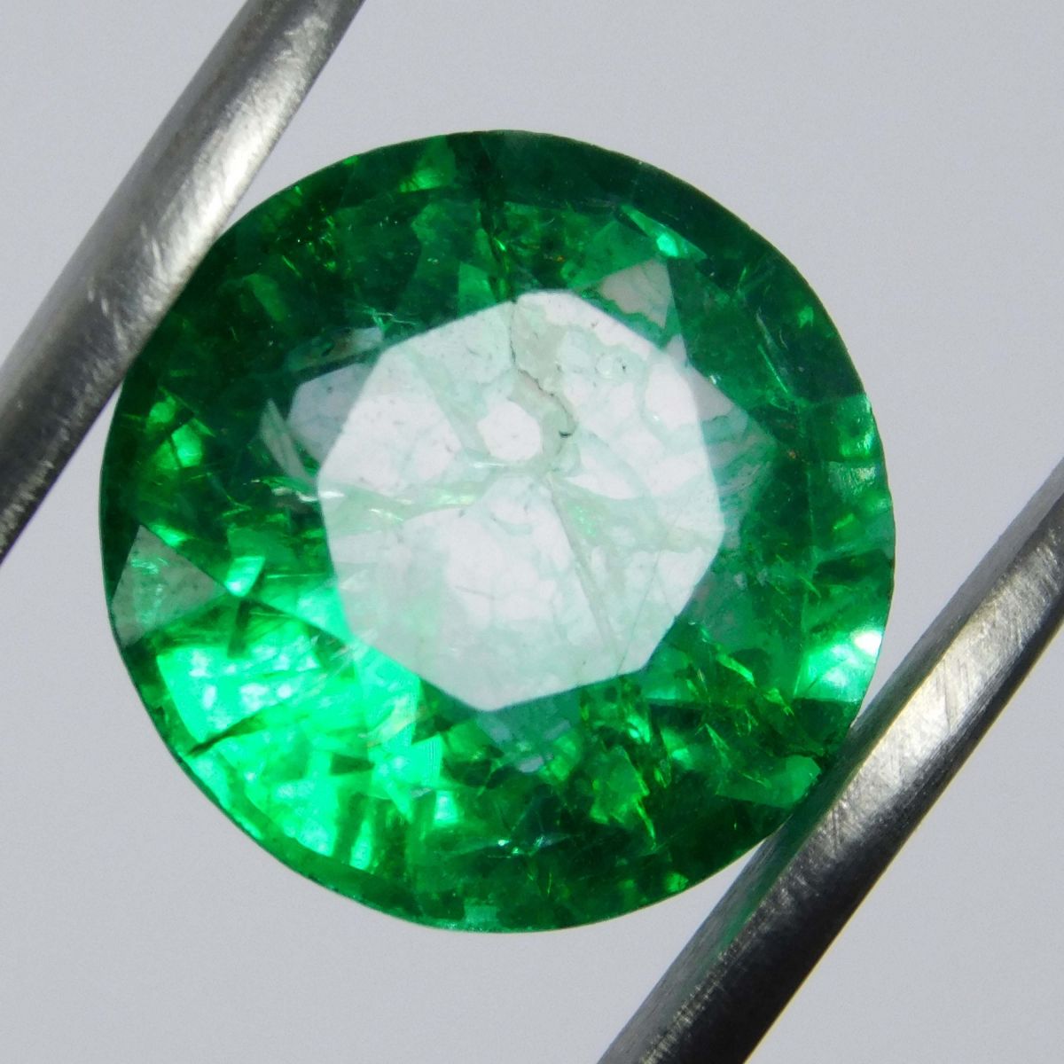 5.30 Ct Natural CERTIFIED Emerald Brilliant Round Green Colombian Loose Gemstone