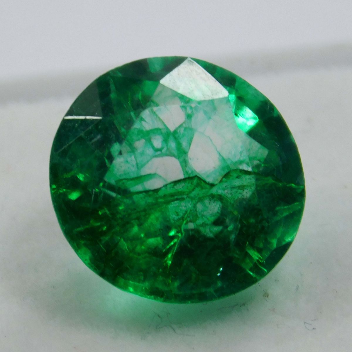 5.30 Ct Natural CERTIFIED Emerald Brilliant Round Green Colombian Loose Gemstone