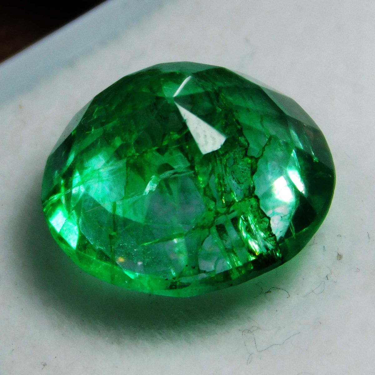 5.30 Ct Natural CERTIFIED Emerald Brilliant Round Green Colombian Loose Gemstone