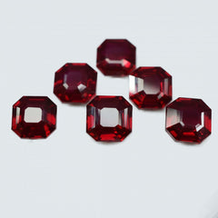 54.30 Ct Natural Ruby Red Square Cut Rare CERTIFIED Loose Gemstone Pair